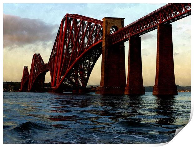 forth rail bridge  Print by dale rys (LP)