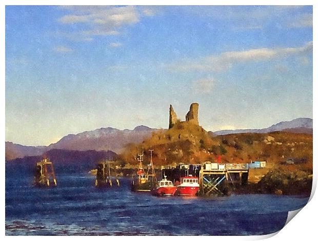 caisteal maol-skye Print by dale rys (LP)