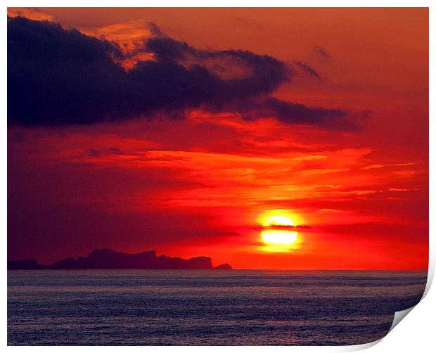 Menorcan Sunset Print by Paul McKenzie