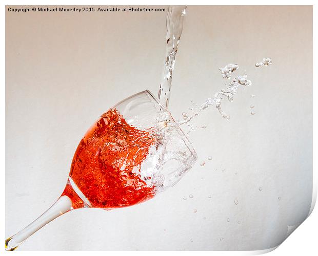  Wine Splash ! Print by Michael Moverley