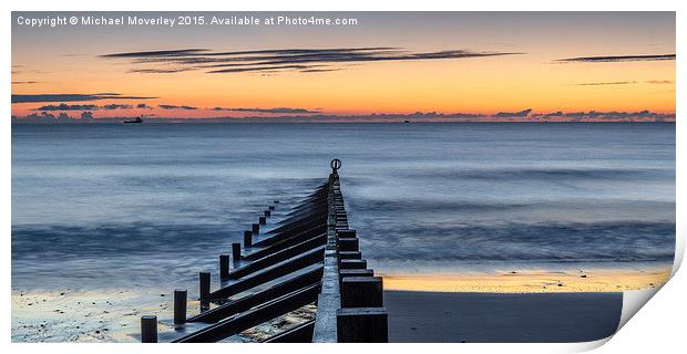  Sunrise Aberdeen Beach Print by Michael Moverley