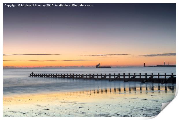 Sunrise Aberdeen Beach  Print by Michael Moverley