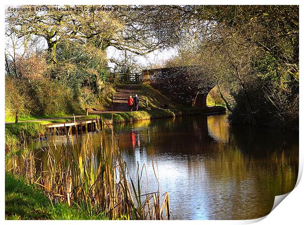 A leisurely stroll Print by Debbie Metcalfe