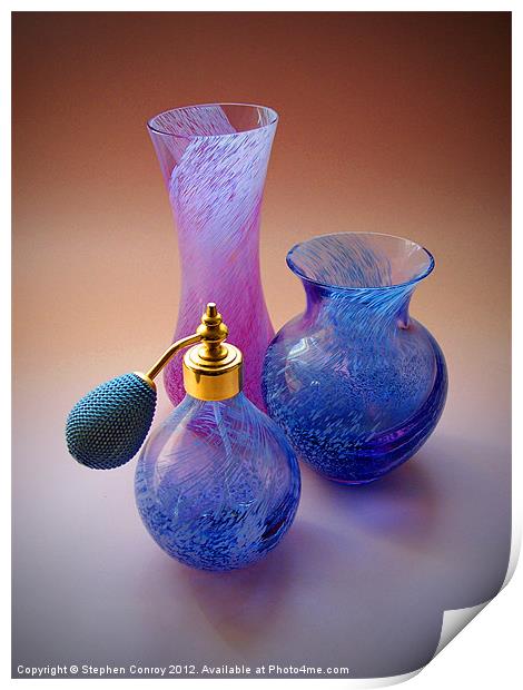 Still Life with Atomizer Print by Stephen Conroy