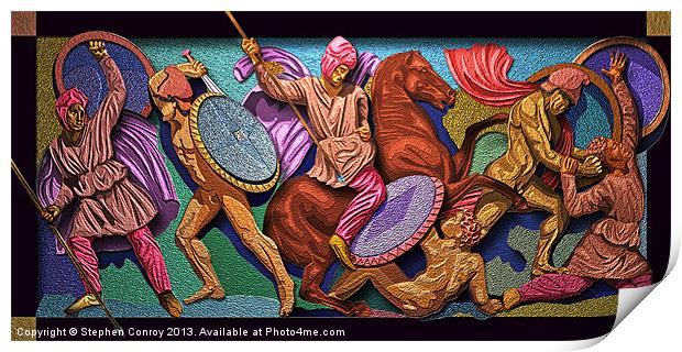 Alexander and the Persians Print by Stephen Conroy