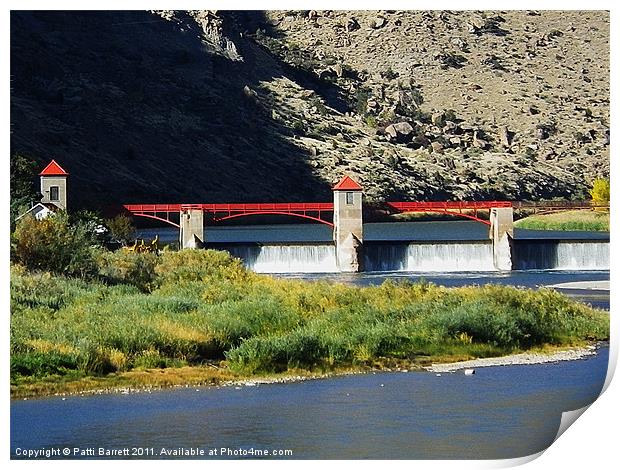Roller Dam on the Colorado River Print by Patti Barrett