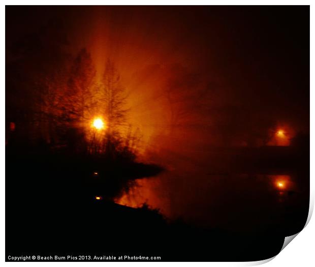 Fog Lamp Print by Beach Bum Pics