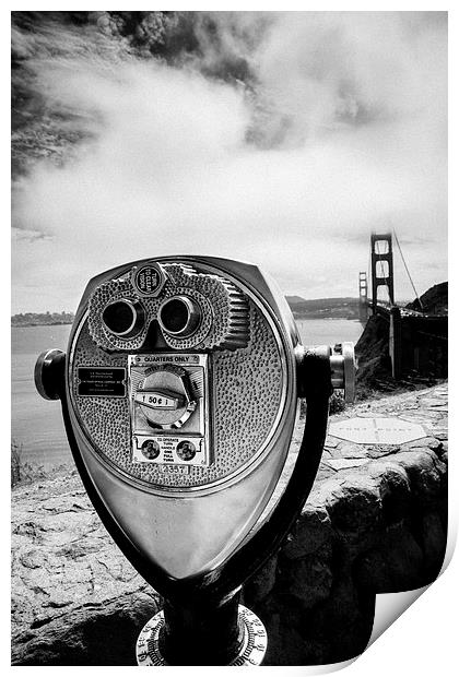 Golden Gate Viewer Print by Jed Pearson