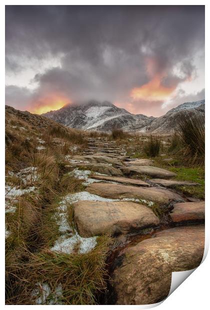 Tryfan Ascent Print by Jed Pearson