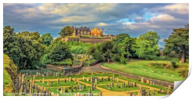 Commonwealth War Graves Cemetary, Stirling Castle Print by Tylie Duff Photo Art