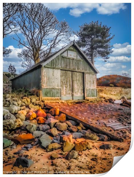 The Old Boat House at Fairlie Print by Tylie Duff Photo Art