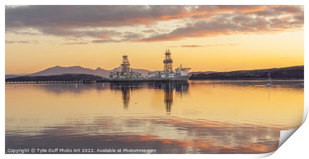Sunset At Fairlie On The Clyde Print by Tylie Duff Photo Art