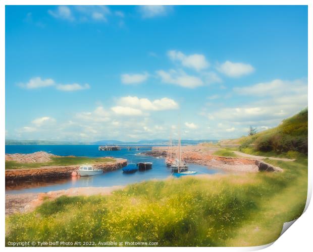 Lazy Summer Day At Portencross Print by Tylie Duff Photo Art