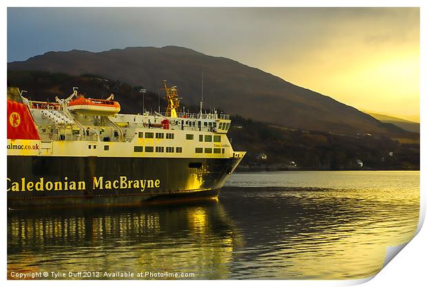 Cal Mac Western Isles Ferry Print by Tylie Duff Photo Art