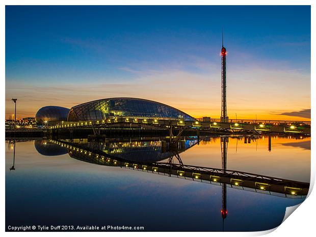 Glasgow Science Centre Print by Tylie Duff Photo Art