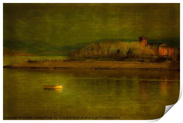 Fairlie Point Ayrshire by Moonlight Print by Tylie Duff Photo Art