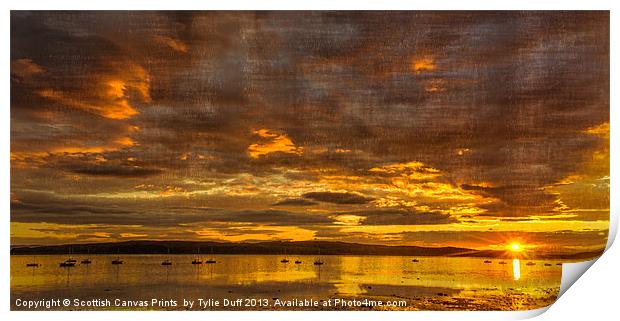 Scottish Sunset on the Clyde Print by Tylie Duff Photo Art