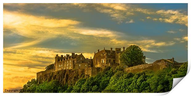 Stirling Castle at Dusk Print by Tylie Duff Photo Art