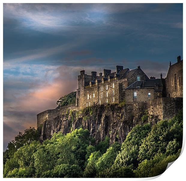 Storm Clouds over Stirling Castle Print by Tylie Duff Photo Art