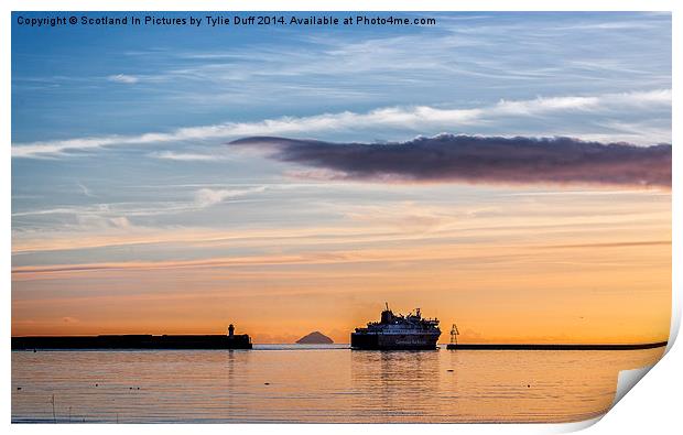  Last Ferry to Arran Print by Tylie Duff Photo Art