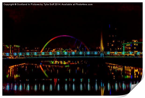  Bridges over River Clyde at Glasgow Print by Tylie Duff Photo Art