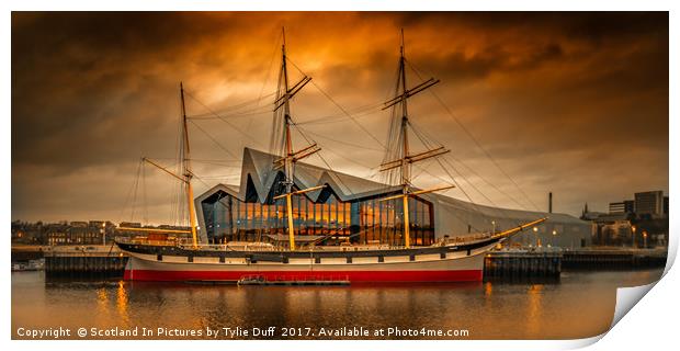 The Glenlee At Sunset Print by Tylie Duff Photo Art
