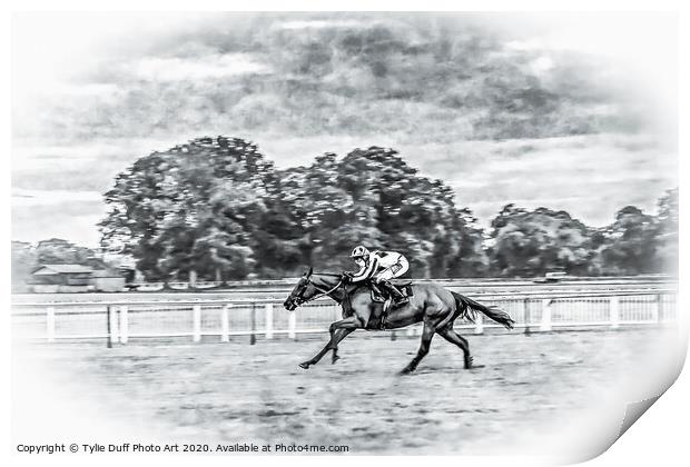 Perth Races In Scotland Print by Tylie Duff Photo Art