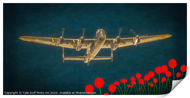 Wings of Triumph - Flight of The Lancaster Bomber Print by Tylie Duff Photo Art