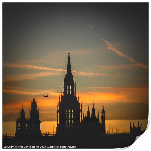 Westminster  Skyline Print by Tylie Duff Photo Art