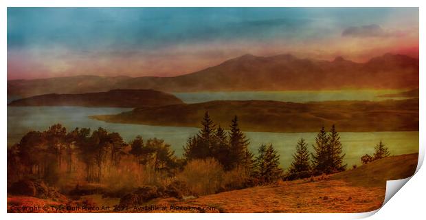 From Largs Across The River Clyde to Arran Print by Tylie Duff Photo Art