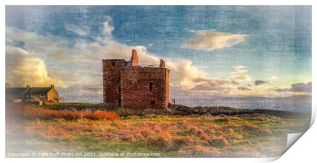 Portencross Castle On The Clyde Print by Tylie Duff Photo Art