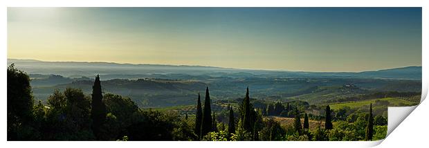 Early Morning Tuscany Print by Philip Teale