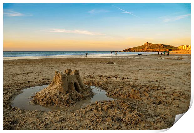 The End of the Day, St Ives, Cornwall Print by Brian Pierce