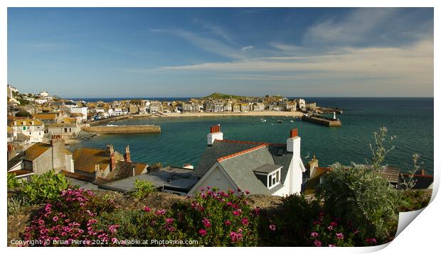 St Ives Panorama Print by Brian Pierce
