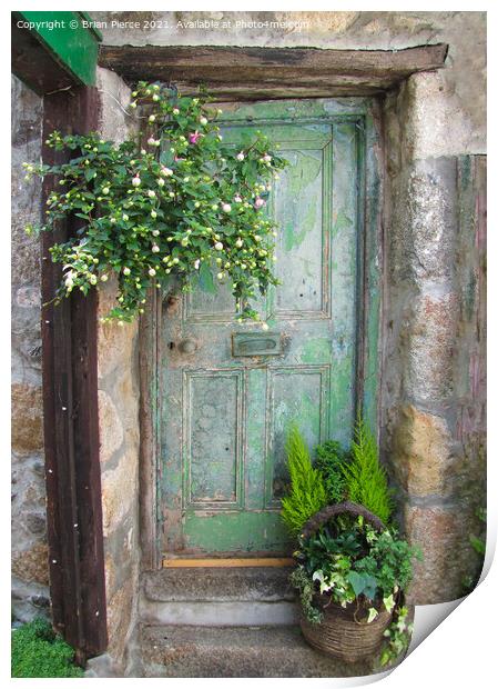 The Green Door Print by Brian Pierce