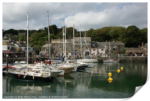 Padstow Harbour, North Cornwall  Print by Brian Pierce