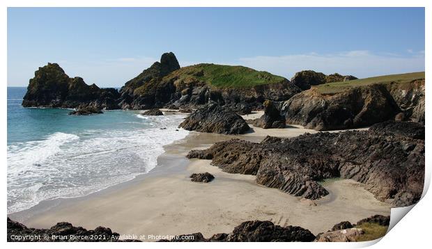 Kynance Cove, Lizard, Cornwall Print by Brian Pierce