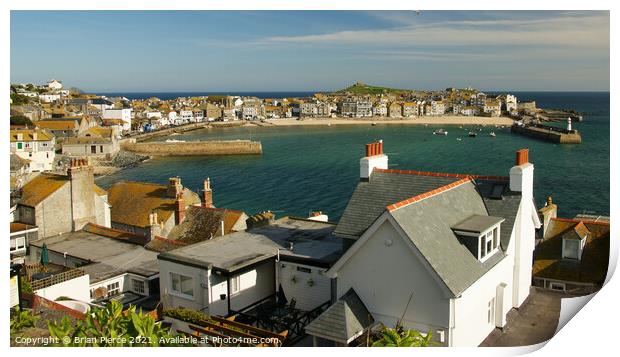 St Ives Harbour, Cornwall Print by Brian Pierce