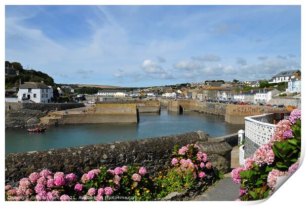 Porthleven Harbour, Cornwall  Print by Brian Pierce