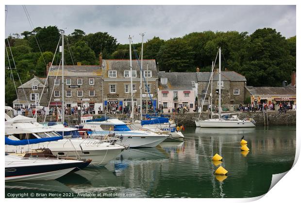 Padstow Harbour Print by Brian Pierce