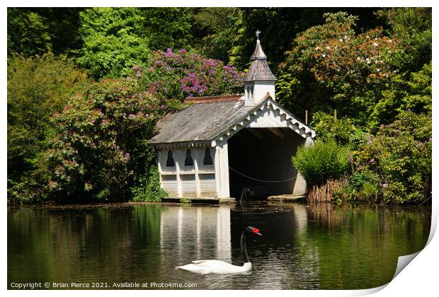 The Old Boathouse, Trevarno Print by Brian Pierce