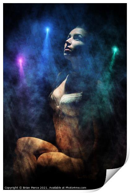 Lingerie, Light and Smoke Print by Brian Pierce