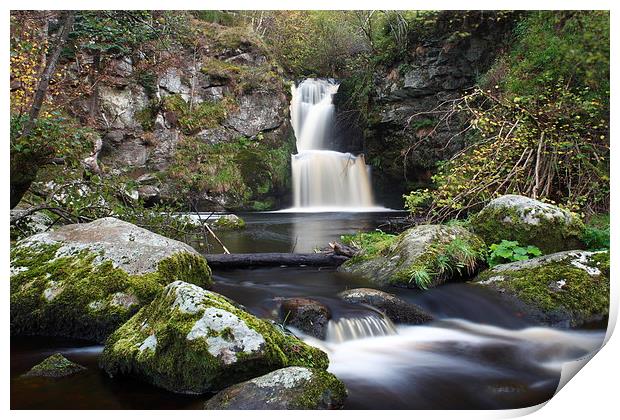 Mystica Waterfall part II Print by Aaron Casey