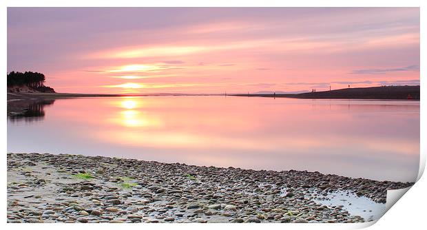  Findhorn Sunset Print by Aaron Casey
