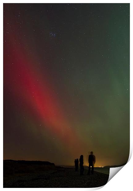 Northern Lights - Portrait Print by Aaron Casey