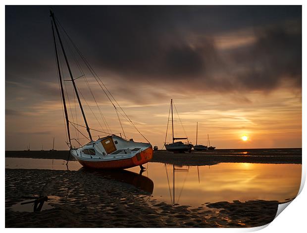 WIRRAL SUNSET. Print by Neil  Hulme