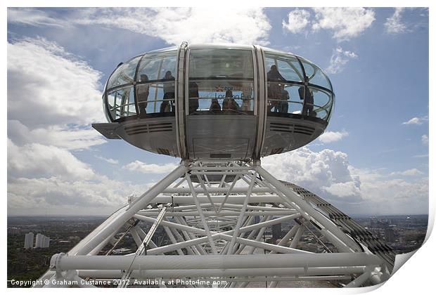 The London Eye Print by Graham Custance