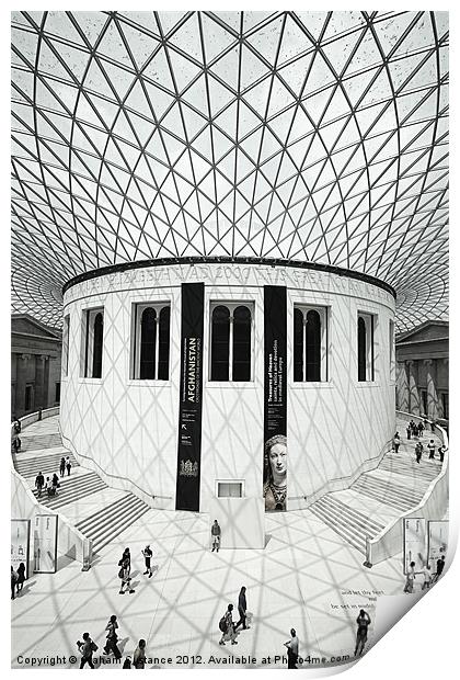 Great Court, British Museum Print by Graham Custance
