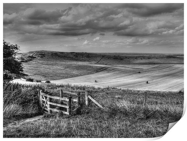 Ivinghoe Beacon Print by Graham Custance