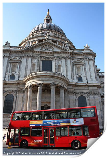 St Pauls Cathedral Print by Graham Custance